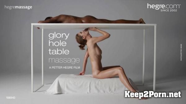 Charlotta starring in video: Glory Hole Table Massage [1080p] Hegre-Art