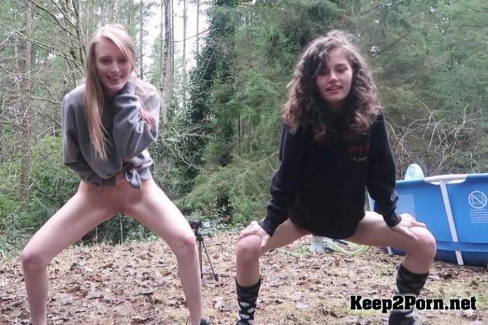 Best Teen Friends Cherry and Kat  Peeing Outside [FullHD 1080p] Destinationkat