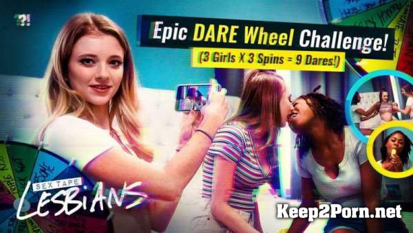 Riley Star, Kyler Quinn, Hazel Grace (Epic DARE Wheel Challenge! (3 Girls x 3 Spins = 9 Dares!)) (HD / Anal) SexTapeLesbians, AdultTime