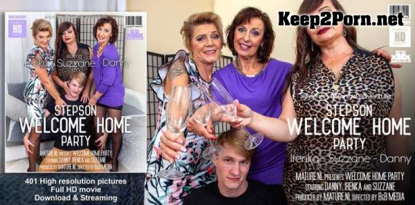 Danny (65), Irenka (61) & Suzzane (50) (A stepsons coming home party with three horny cougars) [1080p / Group] Mature.nl
