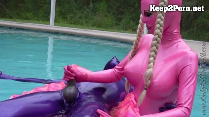 Kinky Rubber World, Lara Playing With Rubber Jeff In Latex Blindmask On The Pool Float / Femdom [1080p / Femdom] Clips4sale