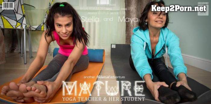 Malya (23), Stella (51) - Mature Yoga teacher has a special lesson for her lesbian student / 13834 (MP4 / FullHD) Mature.nl