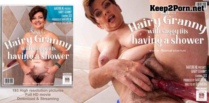 Sisi (58) - Hairy granny with saggy tits is getting wet / 13857 (MP4, FullHD, Mature) Mature.nl