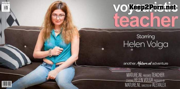 Helen Volga (46) - Voyeuristic teacher plays with her hairy pussy (FullHD / MP4) Mature.nl