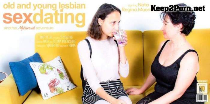 Nata (59) & Regina Moonshine (20) - An old and young lesbian sexdate gets wild (FullHD / Lesbians) Mature.nl