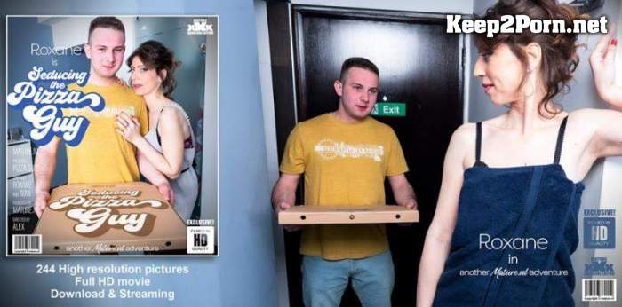 Roxane (36) & Ivan (23) - Cougar Roxane is seducing the young pizzaguy (MP4, FullHD, Mature) Mature.nl, Mature.eu