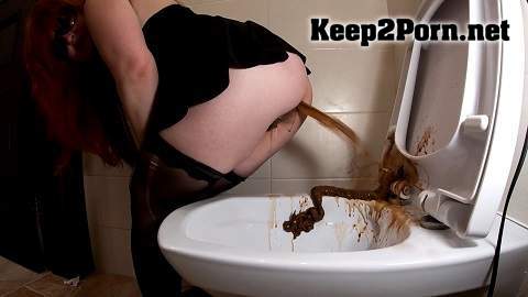 Mistress Annalise - Diarrhea All Over The Toilet (MP4, FullHD, Scat) ScatShop