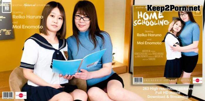 Mai Enomoto (25), Reiko Haruno (52) Homeschooling - Japanese MILF teaching her teeny stepdaughter / 14325 (Lesbians, FullHD 1080p) Mature.nl