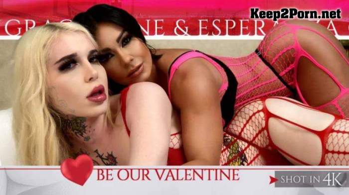 Gracie Jane & Esperanza Gomez / Be Our Valentine (tap365) (11-02-2022) [1080p / Shemale] TransAtPlay, Trans500