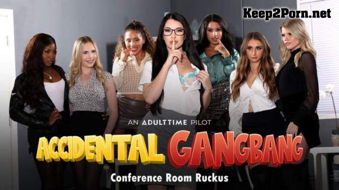 Alex Coal, Penelope Kay, Nikki Sweet, Amari Anne, Rebel Rhyder, Nina White, Liv Revamped (Accidental Gangbang - Conference Room Ruckus / 21.02.22) [1080p / Lesbians] AdultTime