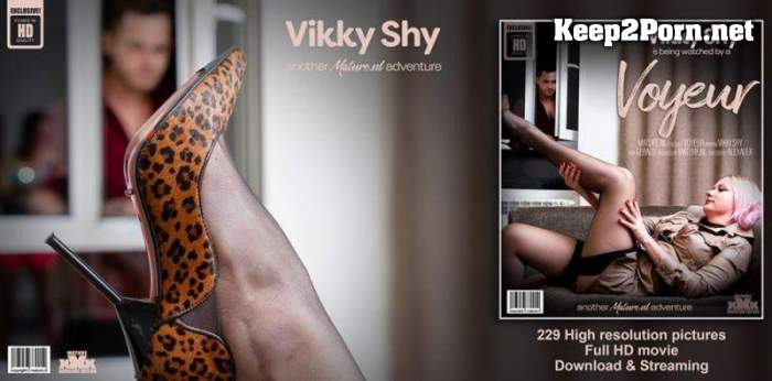 Vikky Shy (42) & Gerald (27) - Spying on my masturbating hot mature neighbour [1080p / Mature] Mature.nl, Mature.eu