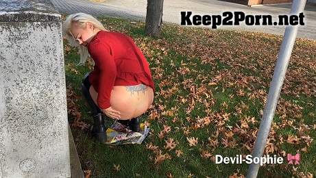 DevilSophie (aka SteffiBlond) - And from the post; P Today my sausage is traveling (Apr./2022/4K) (Scat, UltraHD 4K 2160p) ScatShop