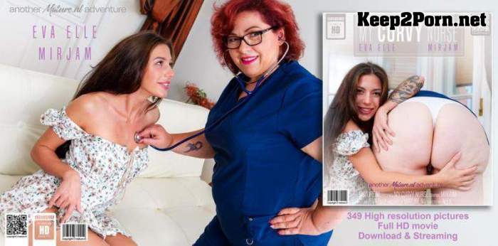 Eva Elle (23), Mirjam (51) - Hot young Eva Elle gets a kinky checkup from curvy mature nurse Mirjam (14719) (FullHD / Fetish) Mature.nl