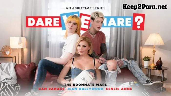 Jean Hollywood & Cam Damage & Kenzie Anne (The Roommate Wars) [544p / Shemale] AdultTime