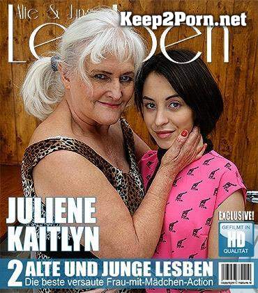Juliene (62), Sandra Luberc (23) - Sexy young and old lesbian licking eachother (11486) (MP4 / HD) Mature.nl