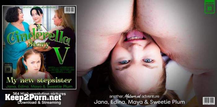 Edina (55), Jana (61), Maya (24), Sweetie Plum (23) - The BBW evil stepmoms have a new stepdaughter and teeny Maya isn't happy with it! (14645) (MP4, FullHD, Lesbians) [Mature.nl]
