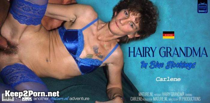 Carlene (52) - Hairy grandma Carlene gets fucked while wearing blue stockings (14771) (MP4, SD, Mature) [Mature.nl]