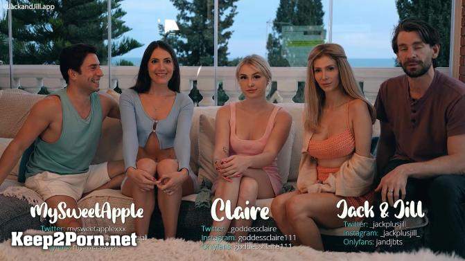 Jack and Jill, Kim and Paolo (MySweetApple), Claire (GoddessClaire) - Our First Real Orgy (FullHD / Group) [ManyVids]