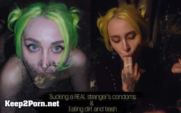 Forest Whore - Sucking a real stranger's condoms eating trash and dirt. My absolutely extreme night walk (MP4, UltraHD 4K, Fisting) [faphouse]