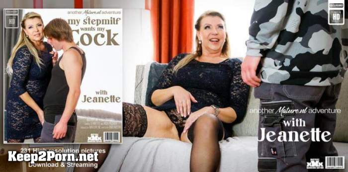 Jeanette (57), Rick Palmer (27) - Horny toyboy gets fucked by his hot naughty stepmilf Jeanette on the couch (14997) (MP4, FullHD, Mature) [Mature.nl]