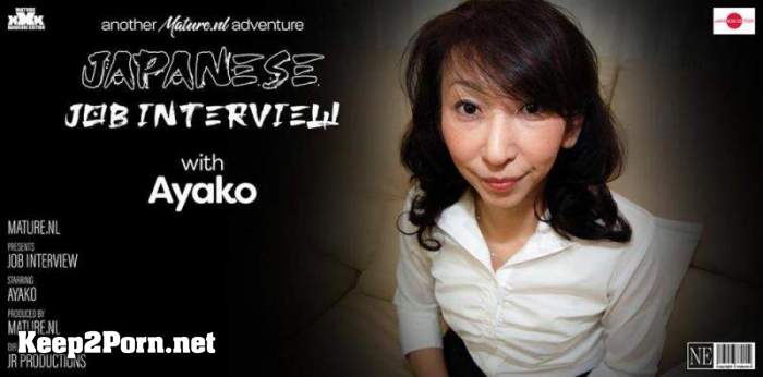 Mako Shinozuka (45) - Skinny Japanese MILF Mako Shinozuka gets creampied after her job interview (15079) (MP4, FullHD, Mature) [Mature.nl]