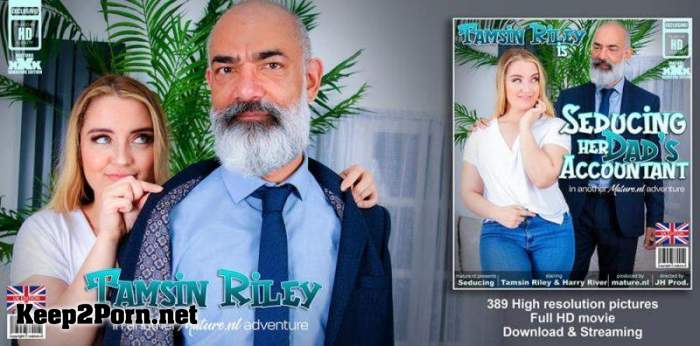 Tamsin Riley (27) & Harry River (59) - Young and horny Tamsin Riley is fucking and sucking her way older dad's accountant on the couch (FullHD / Mature) [Mature.nl, Mature.eu]