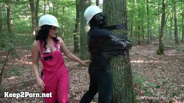 Lady Blackdiamond - Punishment in the forest part 1 / Femdom (mp4 / FullHD) [Dominated-men]