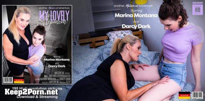Darcy Dark (19), Marina Montana (EU) (55) - 55 year old MILF doing her 19 year old stepdaughter (14275) (Lesbians, FullHD 1080p) [Mature.nl]
