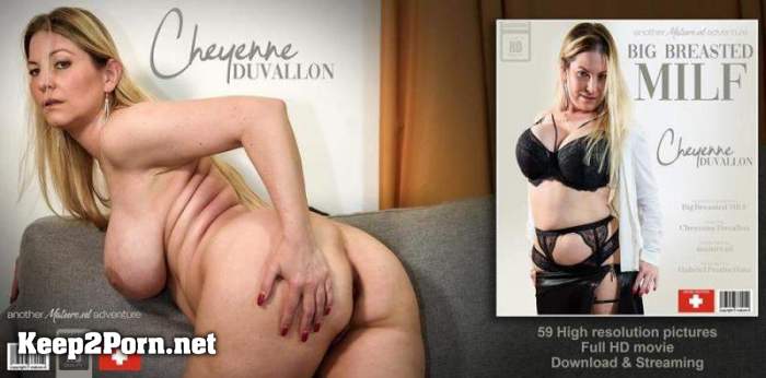 Cheyenne Duvallon (EU) (41) - Masturbating Swiss MILF Cheyenne Duvallon with her big saggy tits gets an orgasm (FullHD / Mature) [Mature.nl]