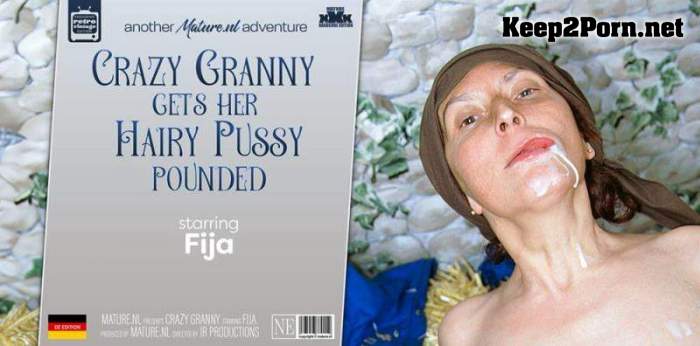 Fija (45) - Hairy granny Fija goes wild with her younger boyfriend (15369) [SD 540p] [Mature.nl]