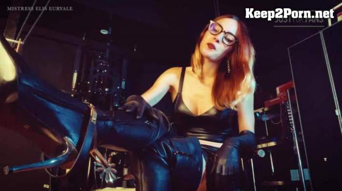 Mistress Elis Euryale - Leather Boots and Spurs (mp4, FullHD, Femdom)