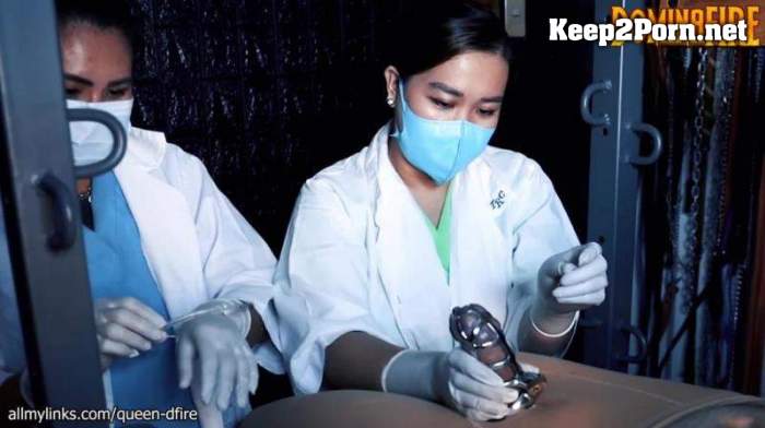 Domina Fire - Medical Sounding Cbt In Chastity By 2 Asian Nurses (Femdom, FullHD 1080p)
