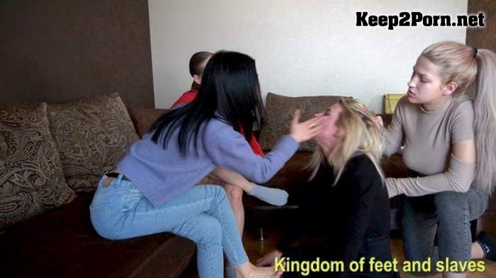 [Kingdom Of Feet And Slaves] Annihilation of Astra by 3 cruel Dommes (FullHD / Femdom)