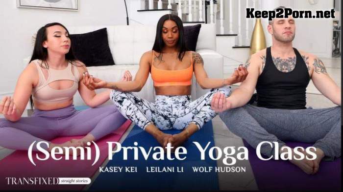 [Transfixed, AdultTime] Wolf Hudson, Kasey Kei, Leilani Li - (Semi) Private Yoga Class (Shemale, FullHD 1080p)