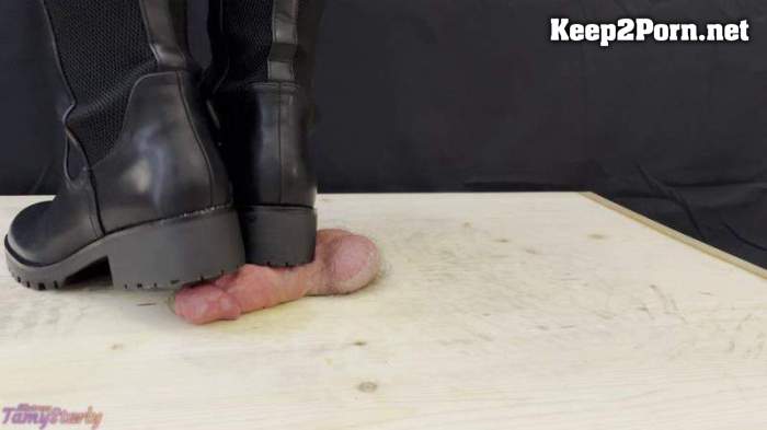 TamyStarly CBT and Bootjobs - Hard Bootjob In Riding Boots 2 Povs With Tamystarly Ballbusting Cbt Trampling Femdom Shoejob Crush Ball Stomping Foot Fetish Domination Footjob (mp4, FullHD, Femdom)