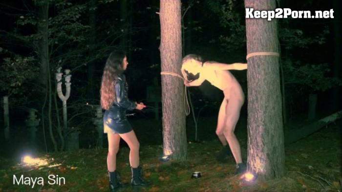 [MayaSin] Ballbusting in the depths of a dark forest [2160p / Femdom]